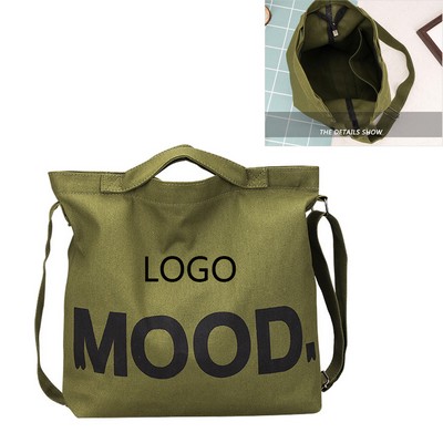 Large Capacity Diagonal Canvas Bag