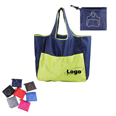 Portable Large Foldable Oxford Shopping Tote Bag