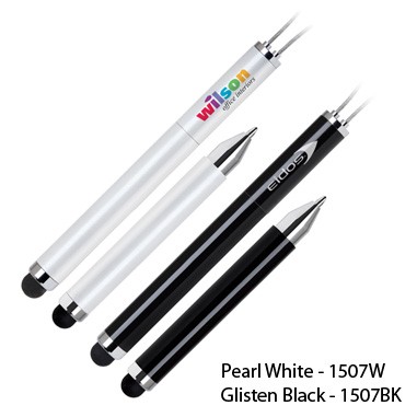 Magnetic Ballpoint And Stylus-pearl White (Screened)