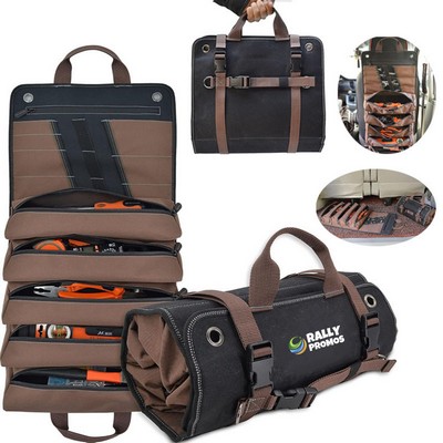15-Pocket Roll Up Tool Bag Storage Organizer